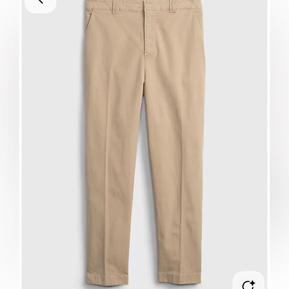 GAP Women's Mid rise Straight Leg Khakis
